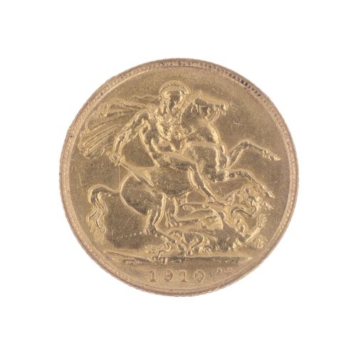 1910 Edward Full Sovereign Coin