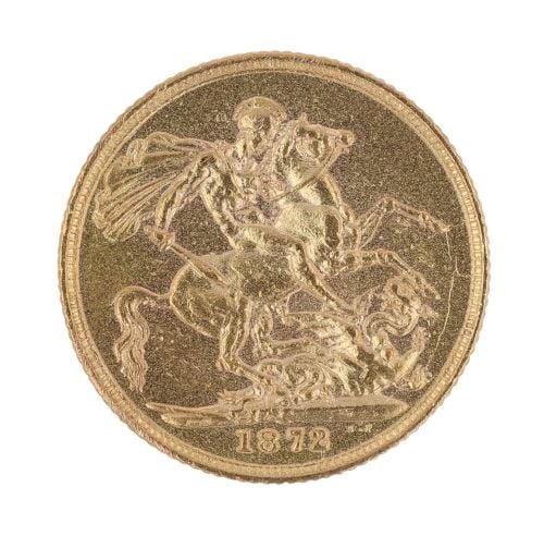 1872 Victoria Full Sovereign Coin