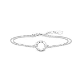 Thomas Sabo Open Circle Silver Double Chain Bracelet
