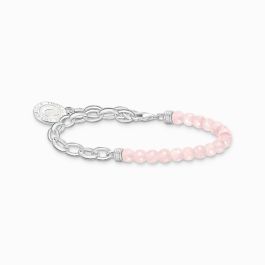 Thomas Sabo Member Charm Bracelet - Silver with Rose Quartz