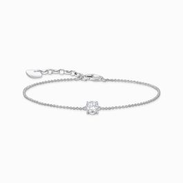 Thomas Sabo Silver Bracelet with White Zirconia Pendant