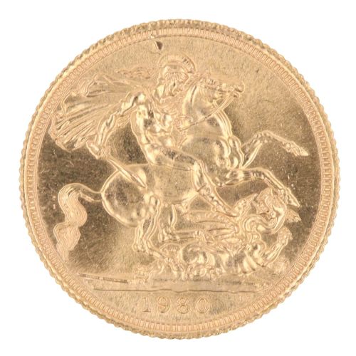 1980 Elizabeth II Full Sovereign Coin