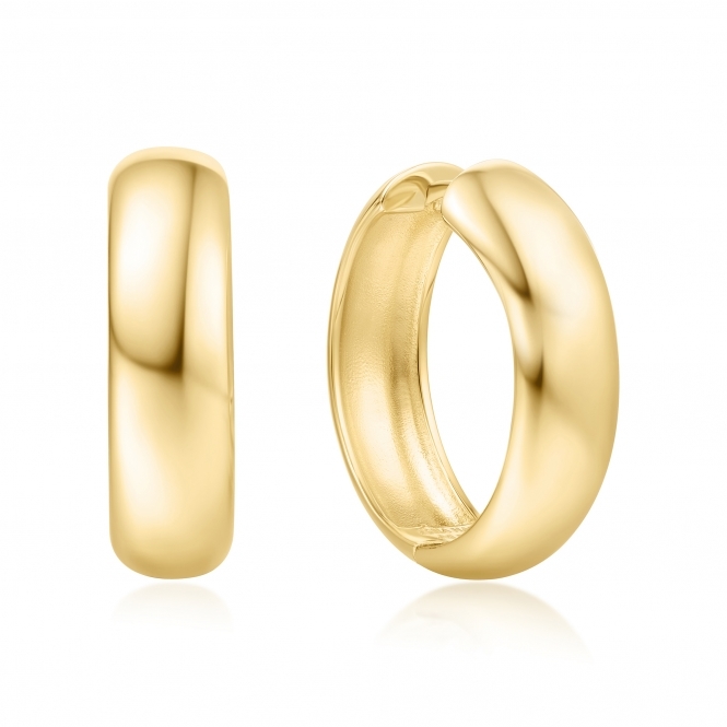 ANIA HAIE Gold Chubby Large Huggie Hoop Earrings