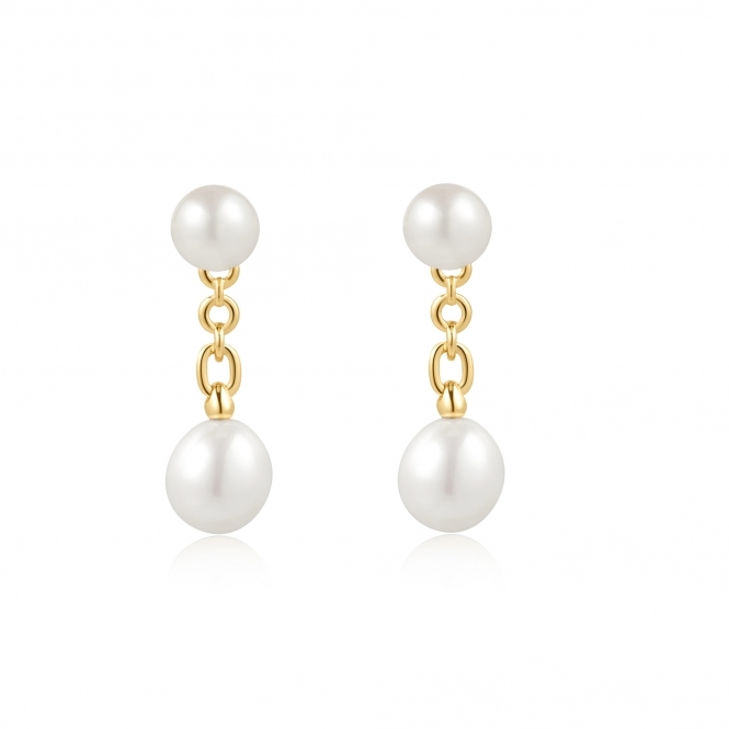 ANIA HAIE Gold Freshwater Pearl Stud Ear Jackets