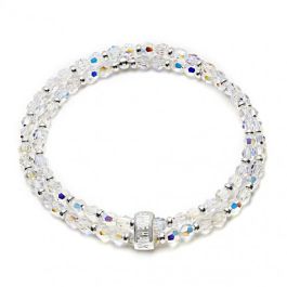Annie Haak Blisski Silver Swarovski Crystal Bracelet - Clear Crystal