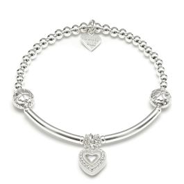 Annie Haak Forever Heart Silver Charm Bracelet