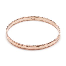 Annie Haak Samara with a Twist Rose Gold Bangle Medium