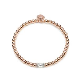 Annie Haak Seri Rose Gold Bracelet with Silver Bead