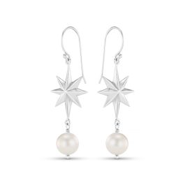 Annie Haak Wish Upon A Star Pearl Silver Earrings