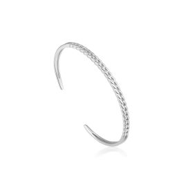 Ania Haie Curb Chain Silver Cuff Bracelet