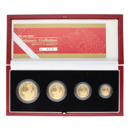 2002 Elizabeth II Britannia Set Of Four Coins