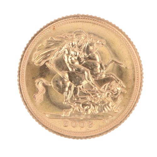 2003 Elizabeth II Half Sovereign Coin