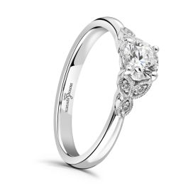 Brown & Newirth 'Titania' Vintage Style Engagement Ring