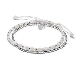 Annie Haak Moonstone Silver Bracelet Stack
