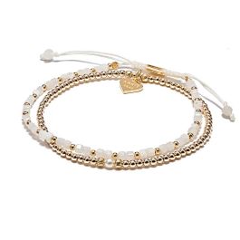 Annie Haak Moonstone Gold Plated Bracelet Stack