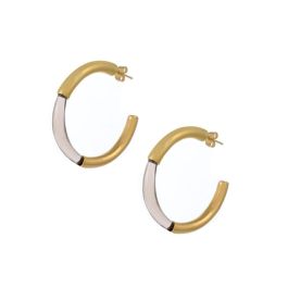 Shyla London Chunky Hoop Earrings - Champagne
