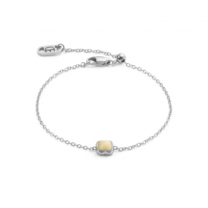 Coeur De Lion Citrine Silver November Birthstone Bracelet