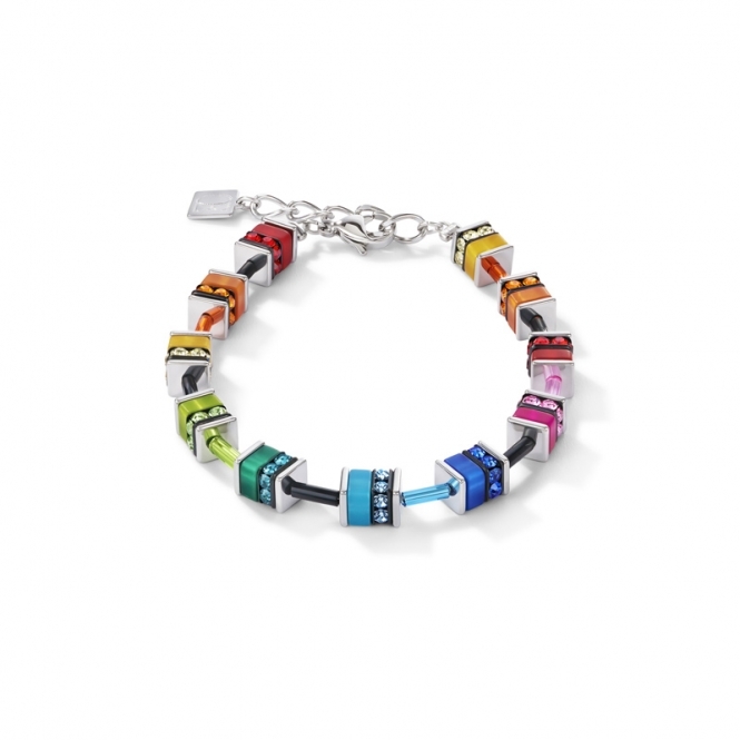 Coeur De Lion GeoCUBE® Classic Polaris & Rhinestone Multicolour Bracelet