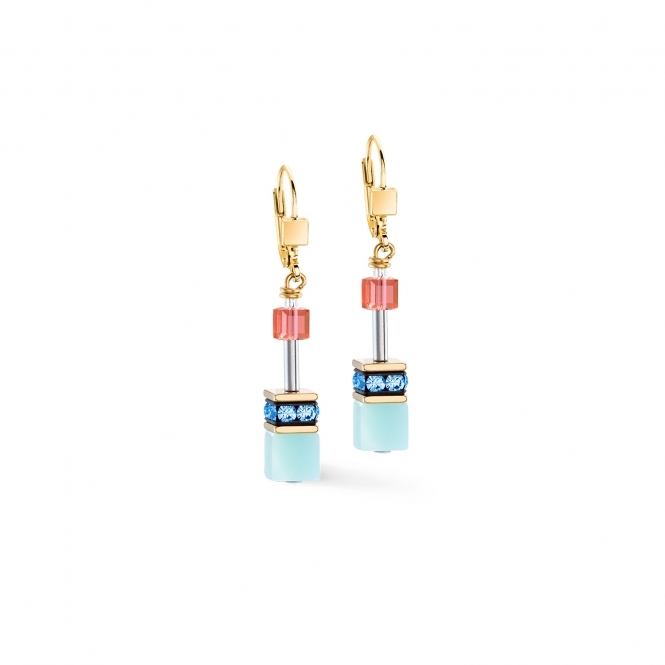 Coeur De Lion GeoCUBE® Iconic Precious Rainbow Earrings