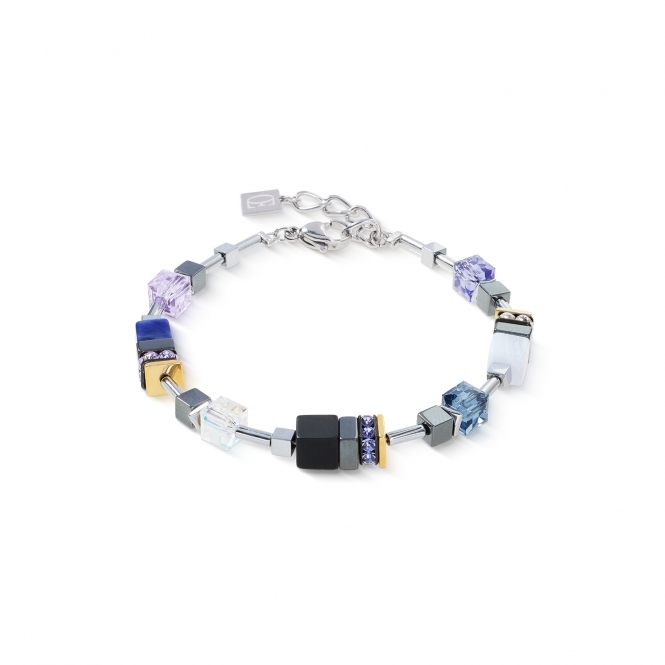 Coeur De Lion GeoCUBE® Precious Motion Blue Moon Bicolour Bracelet