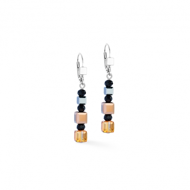 Coeur De Lion GeoCUBE® Precious Nature Earrings - Tricolour