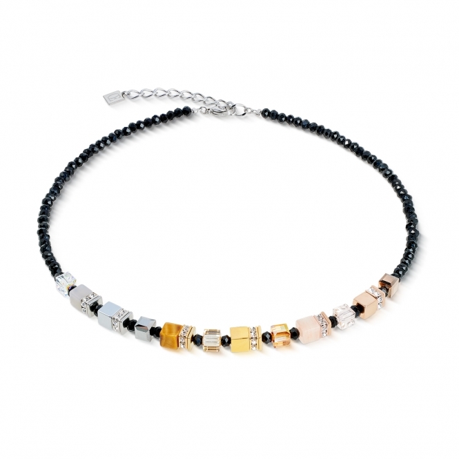 Coeur De Lion GeoCUBE® Precious Nature Necklace - Tricolour