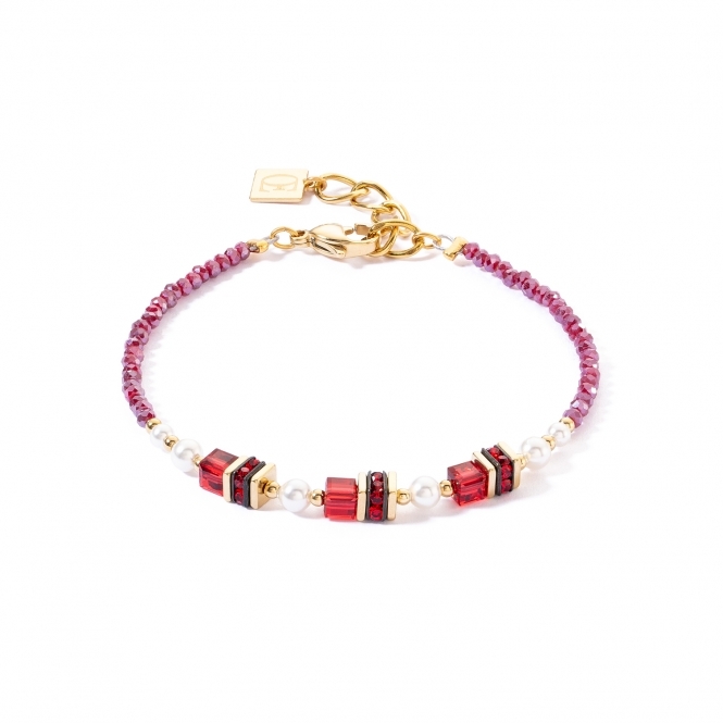 Coeur De Lion Sparkling Princess Bracelet gold-red