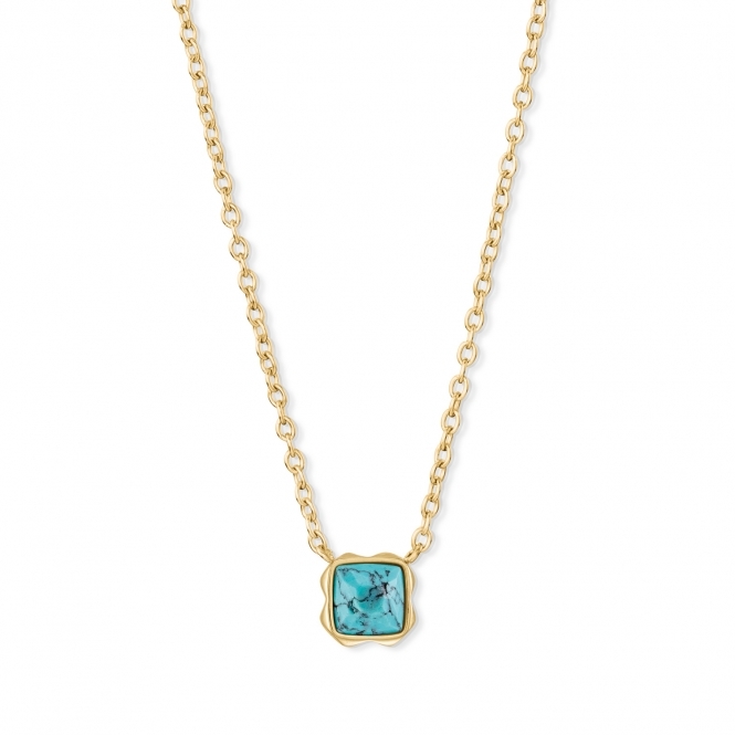 Coeur De Lion Turquoise Gold December Birthstone Necklace