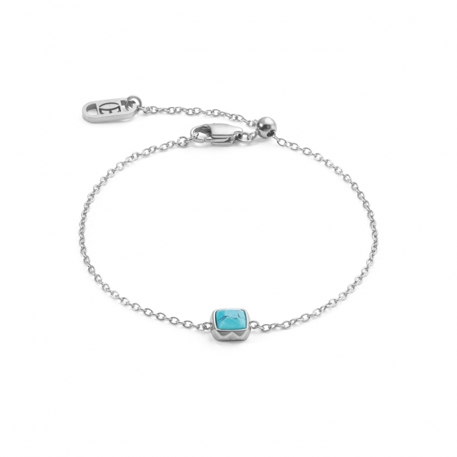 Coeur De Lion Turquoise Silver December Birthstone Bracelet