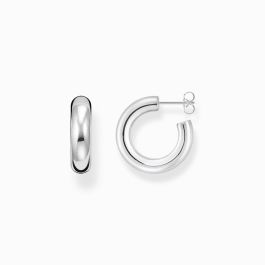 Thomas Sabo Small Silver Chunky Hoop Earrings - Silver