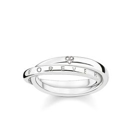 Thomas Sabo Ring Together Forever Silver and Diamond Ring