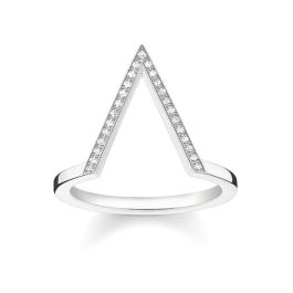 Thomas Sabo Silver and Diamond Triangle Ring