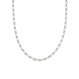 Daisy Stacked Linked Chain Necklace - Silver