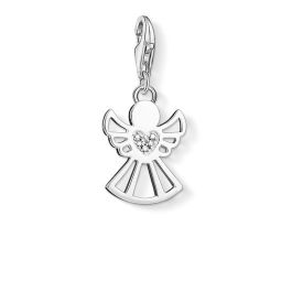 Thomas Sabo Charm Pendant - Silver and Diamond Angel