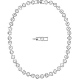 Swarovski Angelic All Around Necklace - White with Rhodium Plating