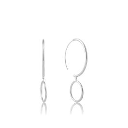 Ania Haie Double Hoop Earrings - Silver