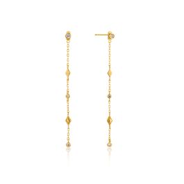 Ania Haie Bohemia Shimmer Drop Earrings - Gold