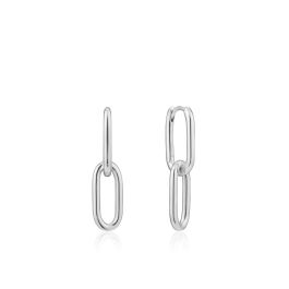 Ania Haie Cable Link Earrings - Silver