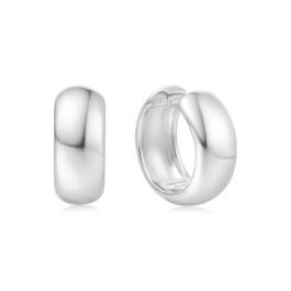 Ania Haie Chubby Medium Huggie Hoop Silver Earrings