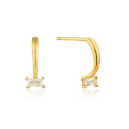 Ania Haie Gold Glow Curve Stud Earrings