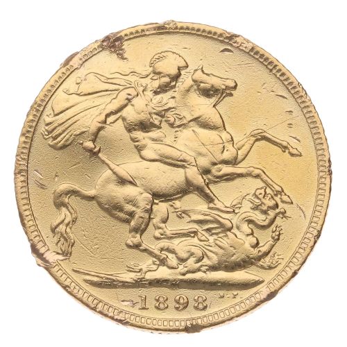 1898 Victoria Full Sovereign Coin