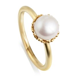 Jersey Pearl Emma-Kate Ring - Gold