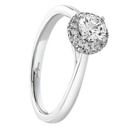 Brown & Newirth 'Astral' Platinum Halo Engagement Ring