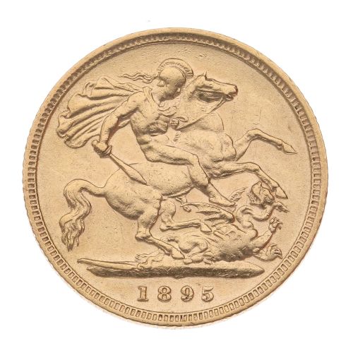 1895 Victoria Half Sovereign Coin