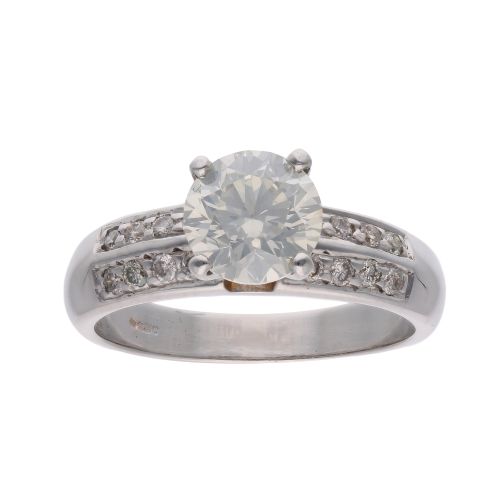 14ct White Gold 1.25ct Diamond Solitaire Ring