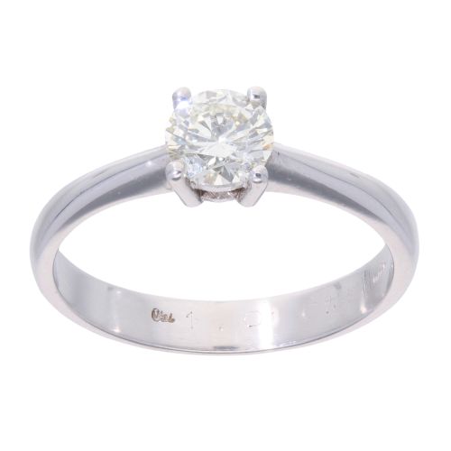 14ct White Gold 1.01ct Diamond Solitaire Ring
