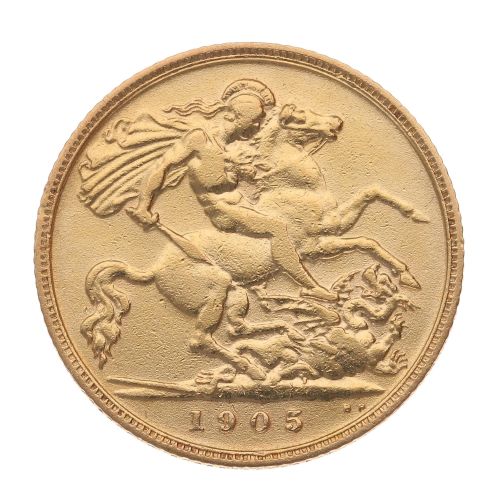 1905 Edward VII Half Sovereign Coin