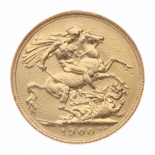 1900 Victoria Full Sovereign Coin