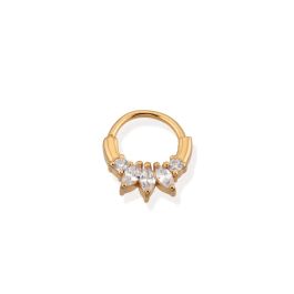 Scream Pretty Princess Daith Hoop Single Earring - Gold