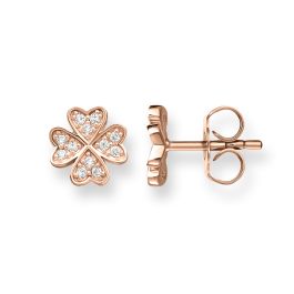 Thomas Sabo Cloverleaf Rose Gold Ear Studs